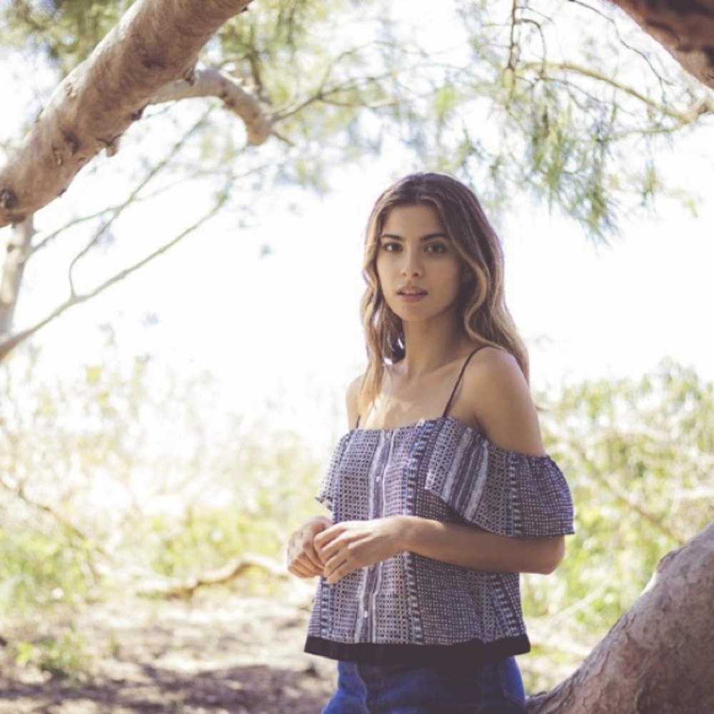 Greylin Keeley Printed Button Up Top